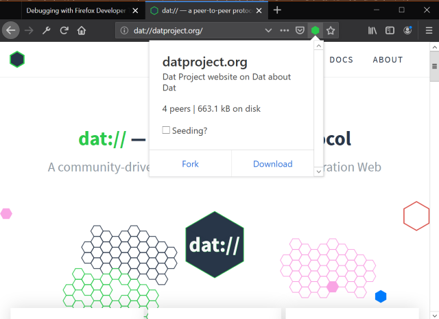 Dat-webext-demo