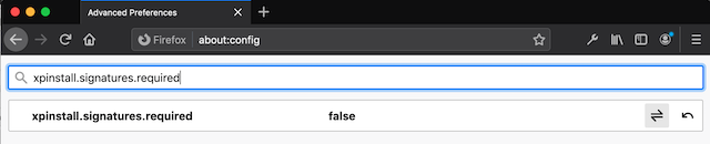 Setting prefs in about:config